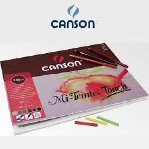 BLOCO CANSON MI-TEINTES TOUCH A3 355G C/12