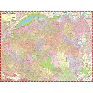 MAPA DA ZONA LESTE DE SÃO PAULO 120X90