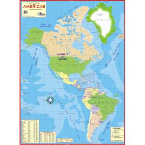 MAPA DAS AMERICAS